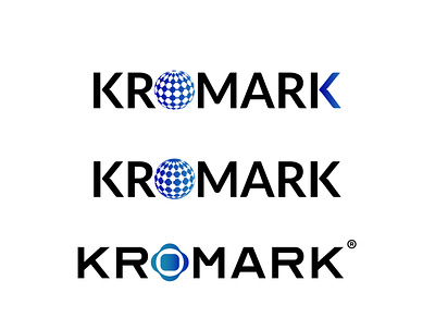 kromark- logo proposal for a international trade company adobe illustrator branding gradient graphicdesign logo logodesign logodesigner logomaker logomark logotipo logotype vector visual design visual identity