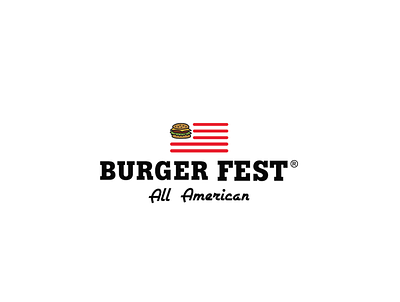 burger fest logo adobe adobe illustrator black branding burger graphic design logo logodesign logotype vector visual design