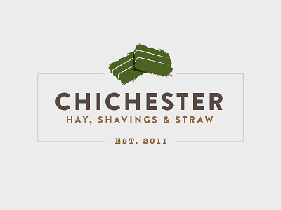Chichester Hay Logo bales branding farm hay logo straw