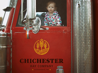 Chichester Hay Logo On Truck branding decal logo paint semi truck vinyl
