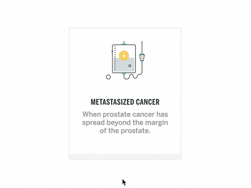 Large Boxy Button Animation animated button callout cancer gif icon medical promo prostate cancer