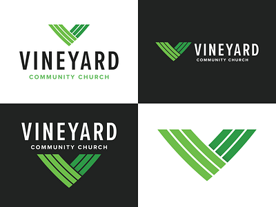 Vineyard Community Church church color design icon lockup logo logotype mark rebranding v vector vineyard
