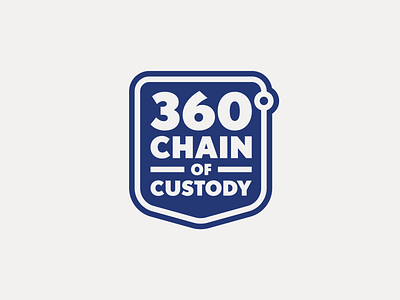360° Chain of Custody 360 degree badge branding design illustration law legal shield vector