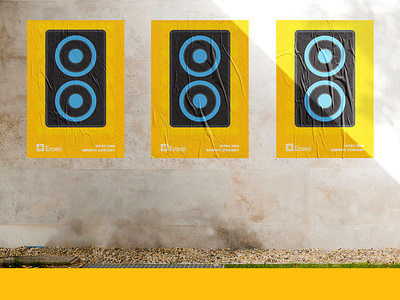 Hitec Posters design minneapolis mockup poster posters speaker speakers urban design yellow