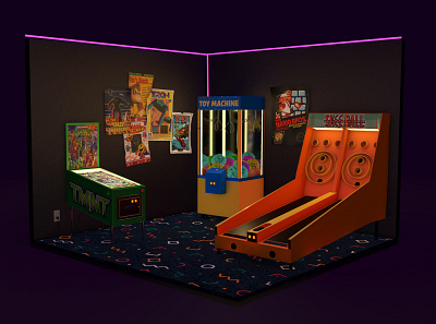 3D arcade 3d 3d artist 3d modeling 3d realism abstract abstract 3d arcade cinema4d lighting textures