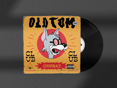 OLD TOM CLUB 1930 1930s 40s cartoon character cat character conspiracy conspiracy theory freemason lowbrow old cartoon old school poster art poster design poster illustration retro retro design vintage vinyl weird
