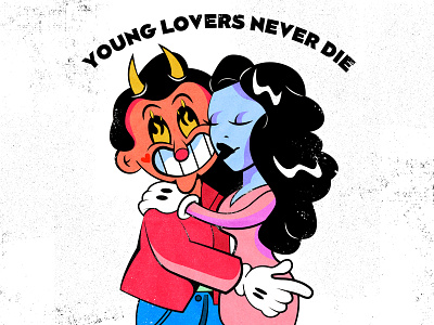 we are love 1930 1930s 30s 40s cartoon character character cool design forever illustration love lovers lowbrow old cartoon old school vintage