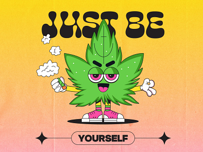 Don't be a copy 🤺 1930 1930s 90s canabis cartoon cartoon character character clean cool design hippy illustration illustration art lowbrow marijuana old cartoon retro vintage weed weed logo
