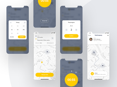 Taxi App | UI Design