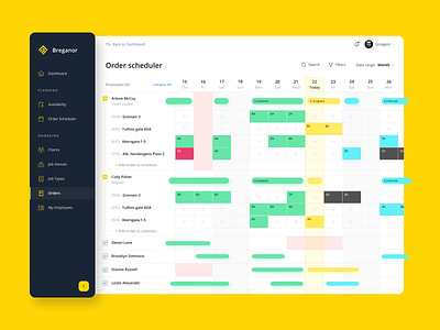 Order Scheduler Dashboard