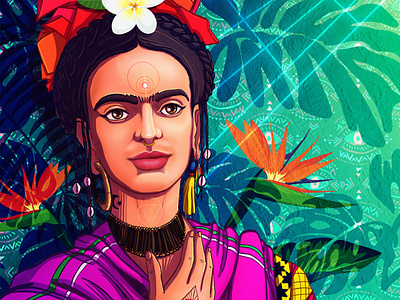 Deva Frida awaken character design conceptart game art illustraion psychedelic spiritual storytelling vegan vegan design