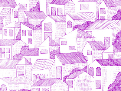 Drawn City city illustration colorful design illustration ink