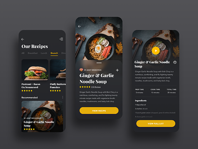 Food App UI Concept app ui ui design user interface ux ux design