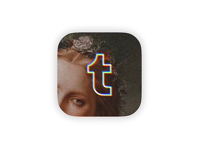 Tumblr app icon app design graphic design ui