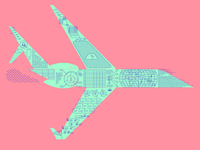 Aircraft usage comp aircraft commercial illustration