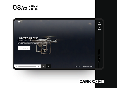 Dark Code Daily UI 30 - Day 08