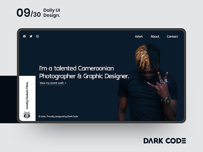 Dark Code Daily UI 30- Day 09