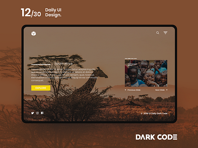Dark Code Daily UI 30 - Day 12 africa app app design dailyui dark code design design concept dribbble enterprise interface interface design ui uiux design ux ux designer ux ui design web website
