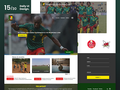 Dark Code Daily UI 30 - Day 15 (Part . 01) app app design dailyui dark code darkcode design design concept federation football green interface interface design redesign concept ui uiux design ux ux designer ux ui design web website