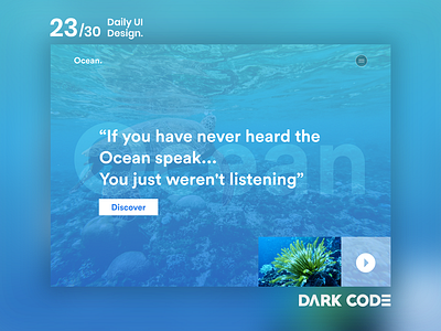 Dark Code Daily UI 30 - Day 23