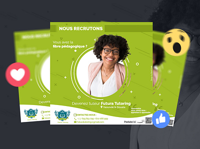 Social Media for teachers hiring cameroon dark code darkcode design dribbble graphic design photoshop school social social media socialmedia tutoring