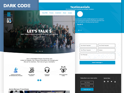 Fitness Landing Page - Redesign Proposal cameroon creative agency dark code design interface design landing page redesign uiux design ux ui design website