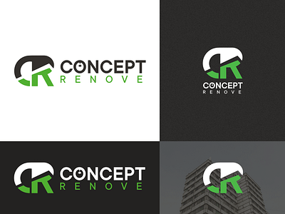 Logo Design for Concept Renove — Part 1 architecture brand identity branding branding design cameroon concept cr creative logo dark code darkcode home house lettermark logo logo design logotype visual identity