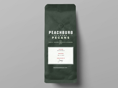 Peachburg Pecans Packaging