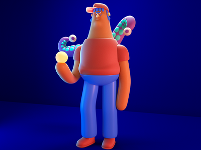 kthulu 3d 3dart character design cinema4d photoshop render