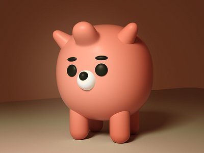 puppy c4d character dog illustration octane photoshop puppy render