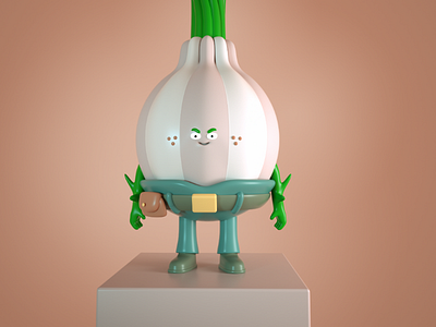 onion boy 3d 3d model c4d character octane render