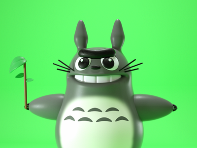 totoro 3d animation anime artoy cinema4d ghibli illustration movie render toy