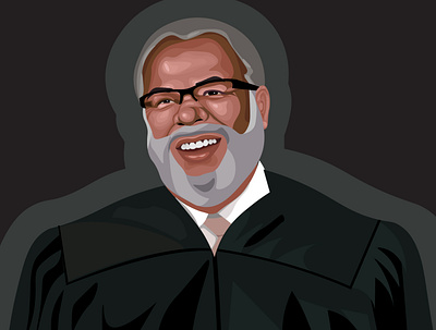 The Honorable Judge Gary Jackson adobeillustrator design face graphic design graphicdesign illustration portrait vector