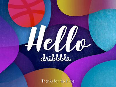 Hello dribbble! note welcome