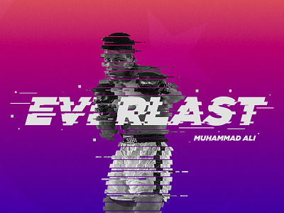 Muhammad Ali art boxing fan page banner poster splash ui