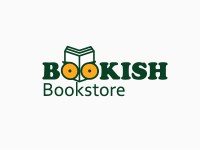 Bookish Bookstore books bookstore brandsimplicity learning logo owls smart
