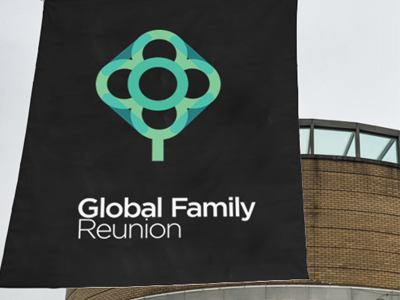Global Family Reunion event family growth knowledge logo newyork tree