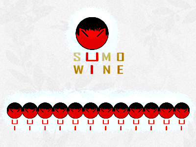 Sumo Wine grape japan logo sumo wine