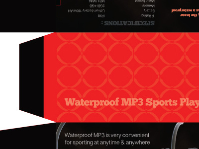 Chilli Tech- Waterproof MP3 player branding mp3 packaging running sports swimming