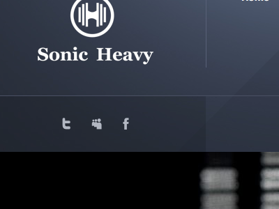 Sonic Heavy albums brand logo music uk