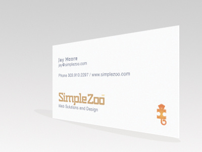 Simplezoo Business Card apps simple webdesign websolutions zoo