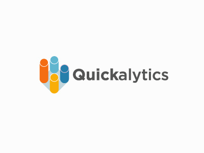 Quickalytics analytical data information leverage logo virtual