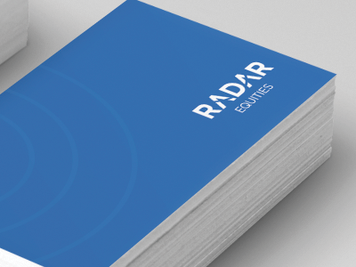 Radar Equities _ Business Cards branding brazil equities identity logo market shares