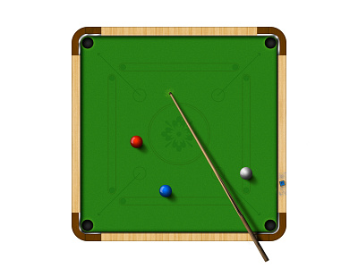 Lets Play - A New Game ball carrom cloth cue game design graphic justforfum shine snooker wood