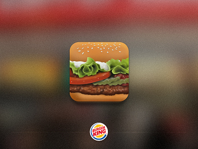 Burger App Icon burger icon king yummy