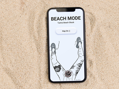 Shack App beach blackandwhite booking design illustration minimal neumorphism tattoo ui women in illustration