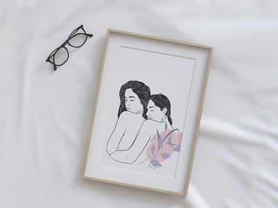 Commissioned illustration boobs digitalart feminine feminist illustration minimal women in illustration