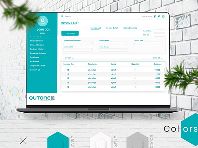 qutone ceramic admin dashboard