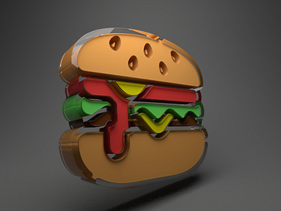 #3Dicon Glassmorephism 3D Hamburger icon