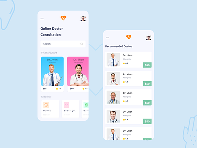 Online Doctor Consultation App | By Mitul Gajjar adobe xd animation in adobe xd appointment booking doctor creative app dailychallenge designer life doctor clinic app doctor consultation app resposive mobile app ui ui deisgner life ux ux from google ux writing doctor app